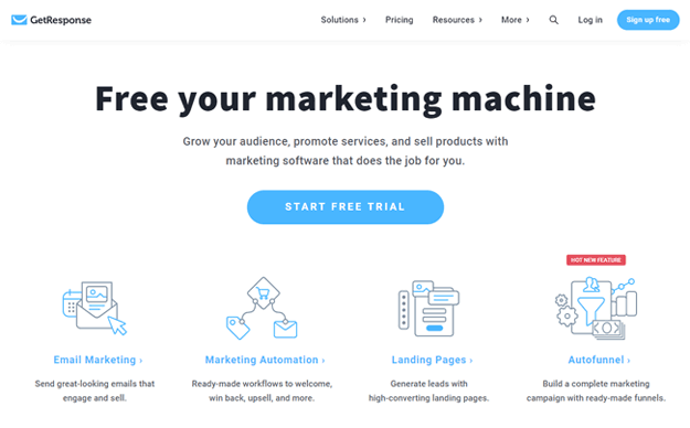 MailChimp alternatives email marketing Getresponse