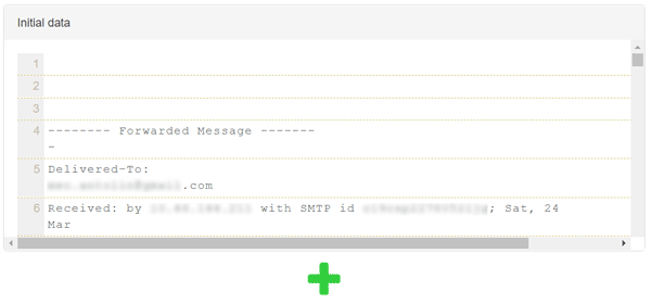 email parser extracted data example