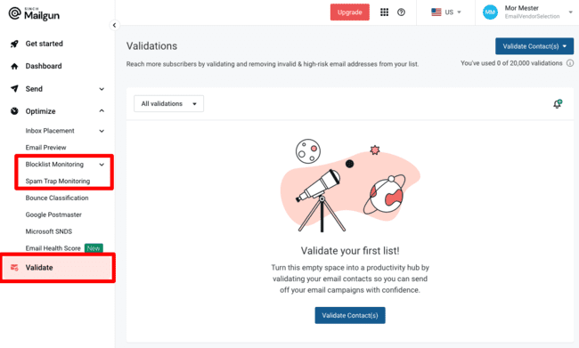 email validation verification checker Mailgun review