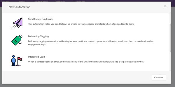 engagebay review marketing automation templates
