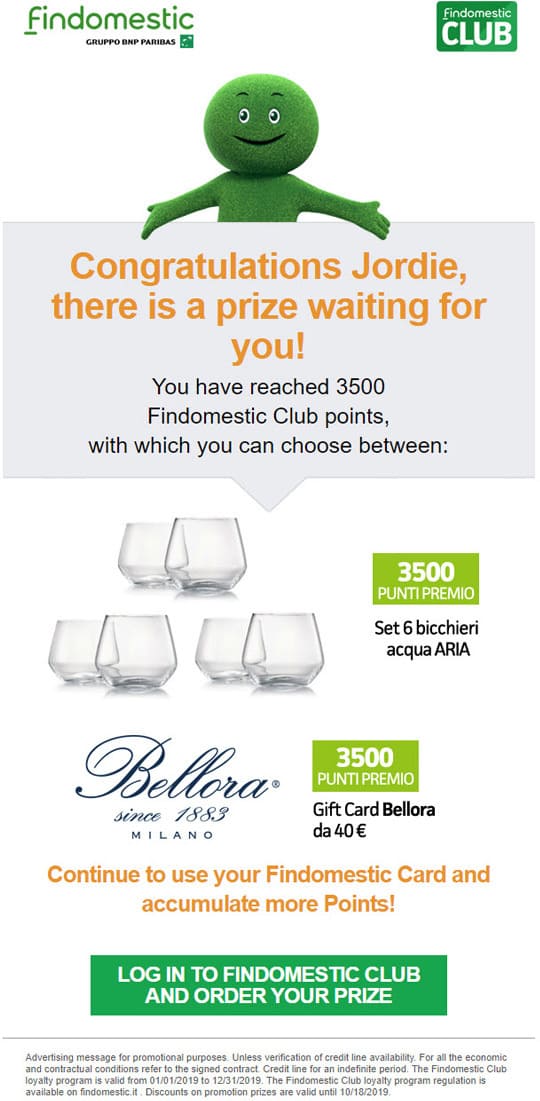 financial services loyalty programs email campaigns