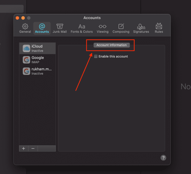 finding your smtp settings in the Apple mail app
