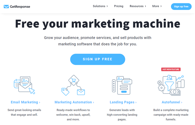 getresponse marketing automation compettitor hubspot