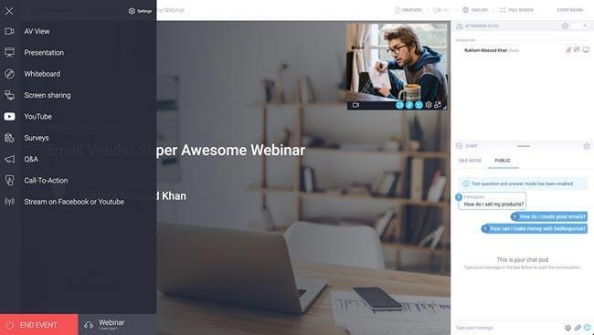 getresponse plataforma de webinars