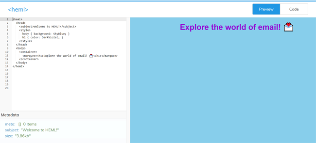 heml creador email receptivo