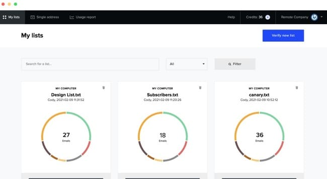 herramientas de verificación de listas de correo electrónico Mailercheck