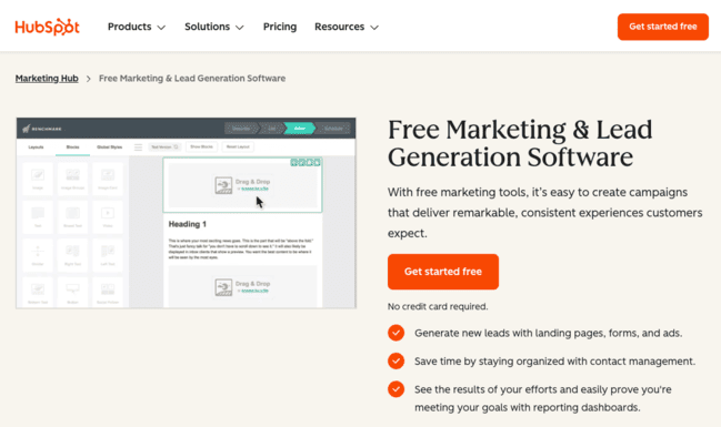 hubspot lead generation marketing automation software tool