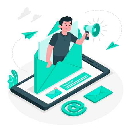 ilustração smtp do e-mail