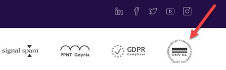 iso certification sign