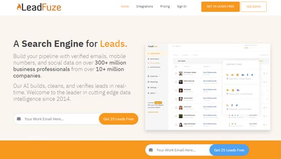 leadfuze lead generation