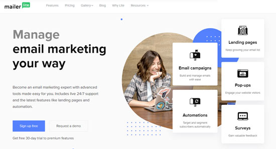 mailerlite email marketing lead gen