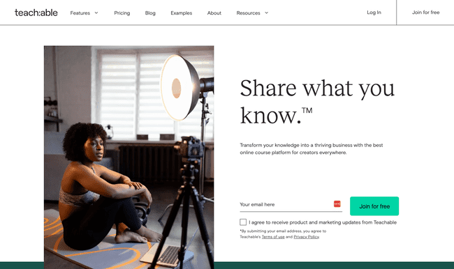mejores plataformas de formación de cursos online Teachable