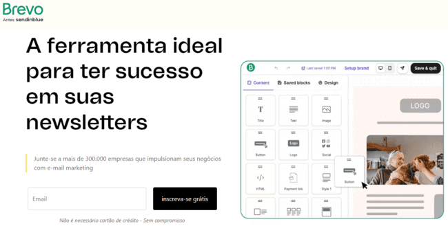 melhores alternativas ao MailChimp - revisão do Brevo - software de e-mail marketing