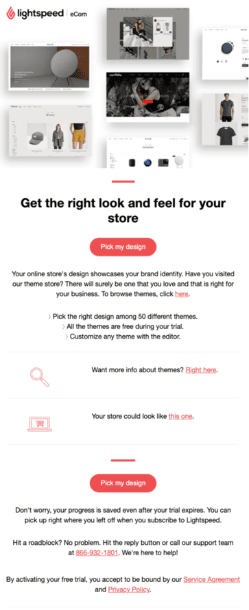 modern saas email template