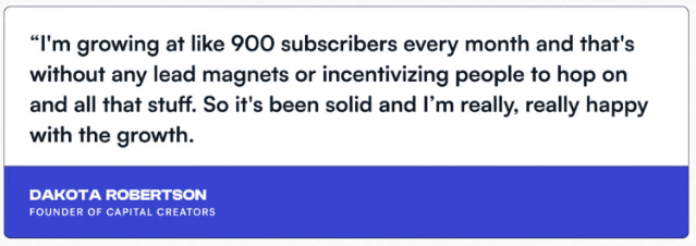 newsletter «Wrongs to Write» de Dakota Robertson Recomendación de beehiiv