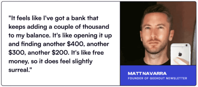 newsletter de Matt Navarra Geekout recomendación de beehiiv