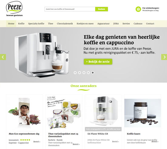 peeze magento shop ecommerce example