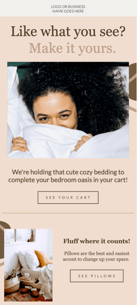 plantilla de correo electrónico de abandono de carrito gratis para comercio electrónico