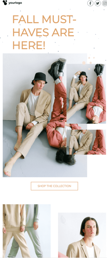 plantilla de correo electrónico gratuita para descuentos de temporada