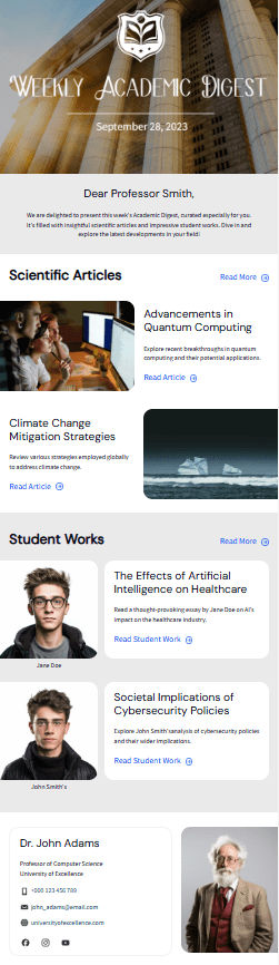 plantilla de correo electrónico para newsletters