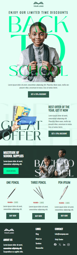 plantillas de boletines informativos para la vuelta al cole