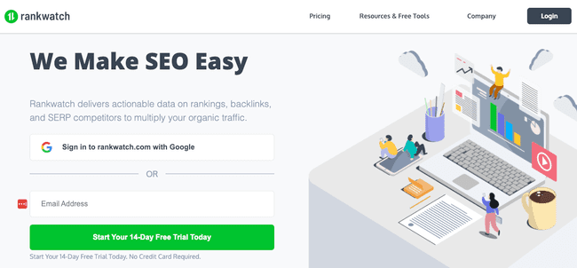 plataforma seo funcional Rankwatch