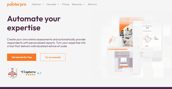 online assesment and listbuilding tool