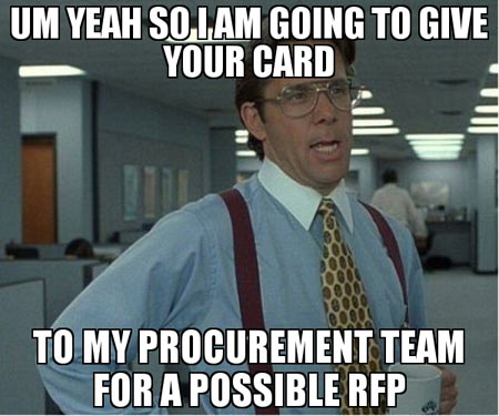 procurement team for a possible RFP