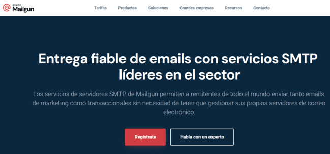 proveedor de servicios de correo electrónico Mailgun para desarrolladores