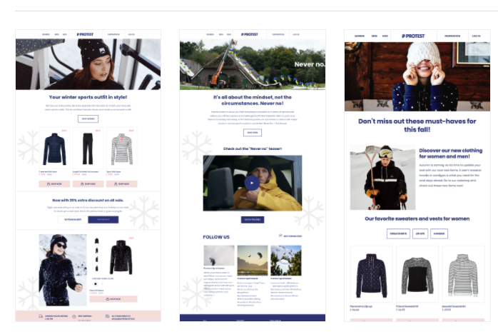 seasonal email marketing fashion protest