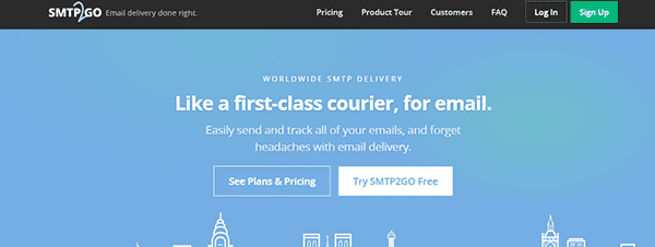 smtp2go worldwide email delivery service
