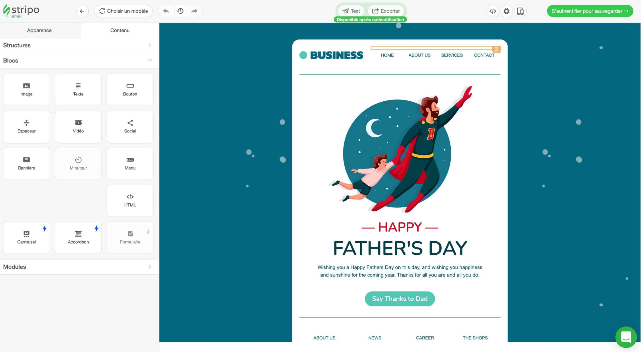 stripo-éditeur d_email gratuit