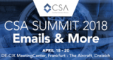 ESP or sender? You are Invited to the CSA Summit 18 – 20 April Frankfurt