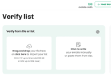 Bouncer email list validation verification upload