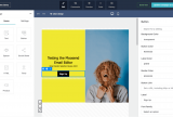 Moosend drag and drop email editor builder creator