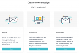 Moosend email campaign setup types ab split test repeatable