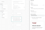 Omnisend marketing automation workflow editor