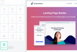 Screenshot of Benchmark Email Landing Page Builder