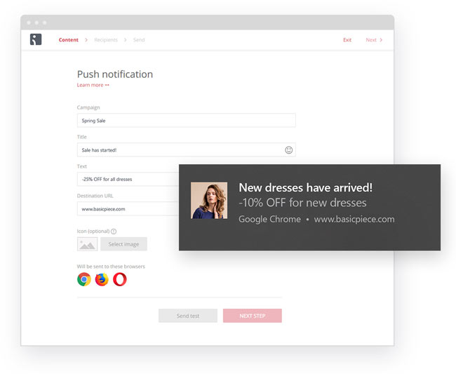 web push notification example