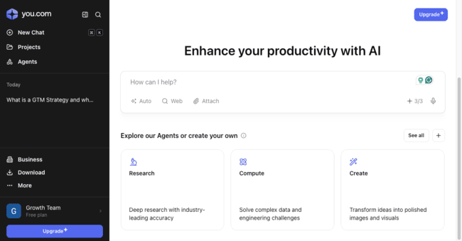 you.com ChatGPT alternative AI tool chatbot